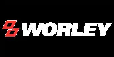worley logo with black background